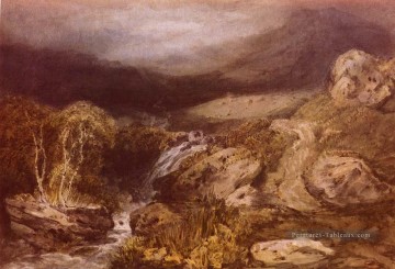 Montagnes Stream Coniston romantique Turner Peinture à l'huile